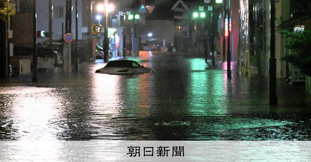 大雨特別警報、熊本の7市町に拡大 土砂災害や浸水相次ぐ