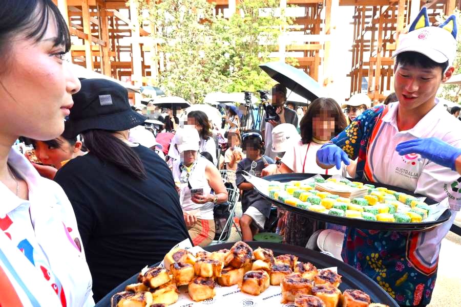「ありえへんほど美味しい」噂のスイーツ、万博オーストラリア館で無料配布