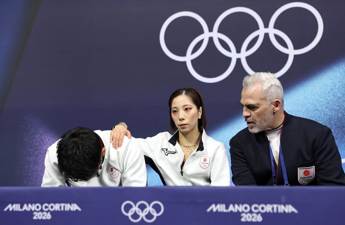 “りくりゅう” ペアSPは「73.11」で5位発進 木原龍一はリフトのミスでうなだれる【フィギュア】