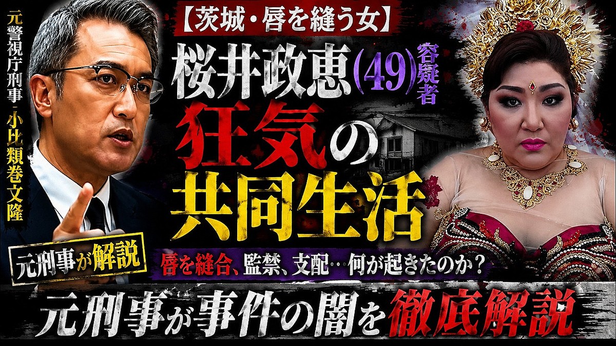 元警視庁刑事が分析する「茨城・唇を縫う女」の異常性。被害者はなぜ逃げられなかったのか