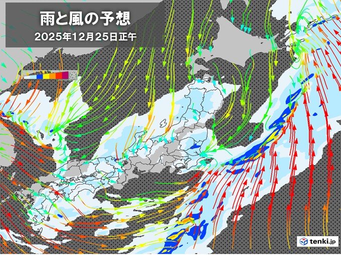24日～25日は全国的に雨 日本海側は暴風の恐れも 荒れ模様のクリスマスに