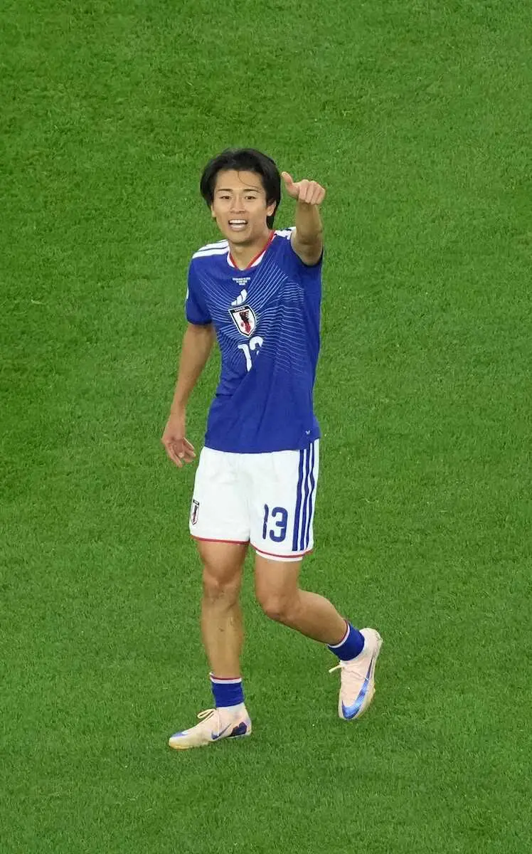 W杯初ゴール！中村敬斗の投稿に久保建英が即イジり「また誰かに…」 伊東、菅原も反応