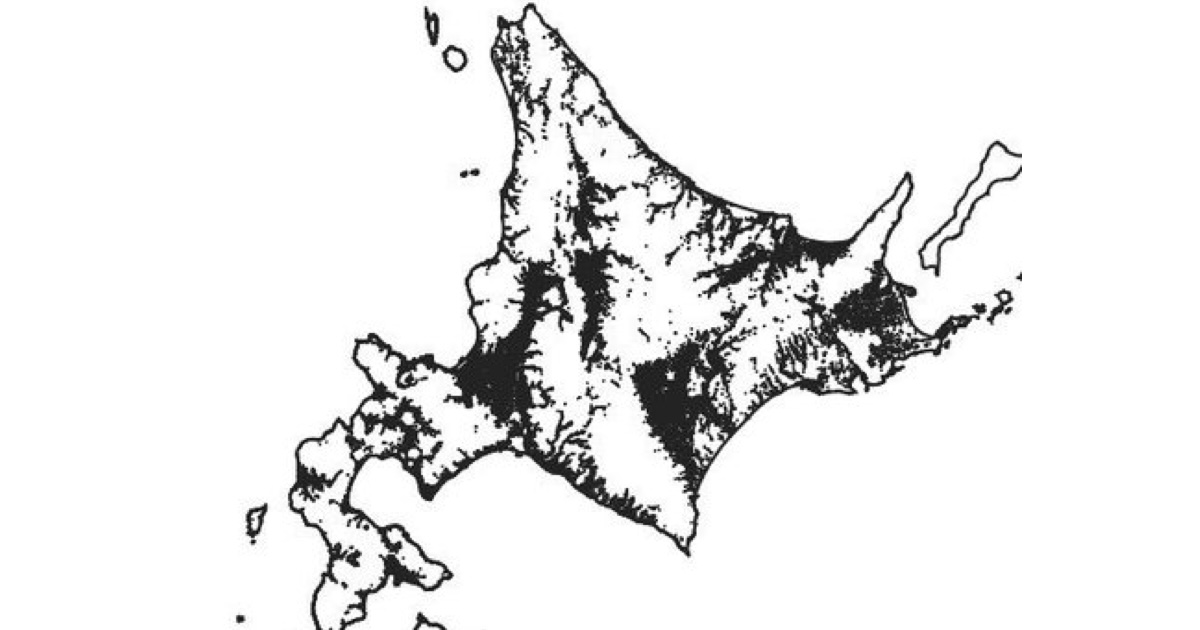 日本地図で“人が住んでいる地域”に色を付けたら……「東西の差がはっきり」 驚きの結果に「おお！」「すげえんだな」