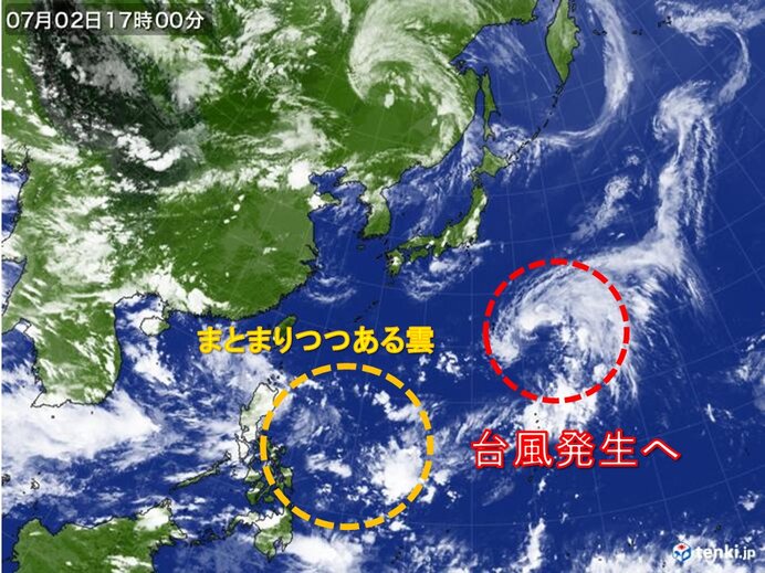 「台風」小笠原近海で3日までに発生へ 別の台風のたまごも発生か 列島への影響は?
