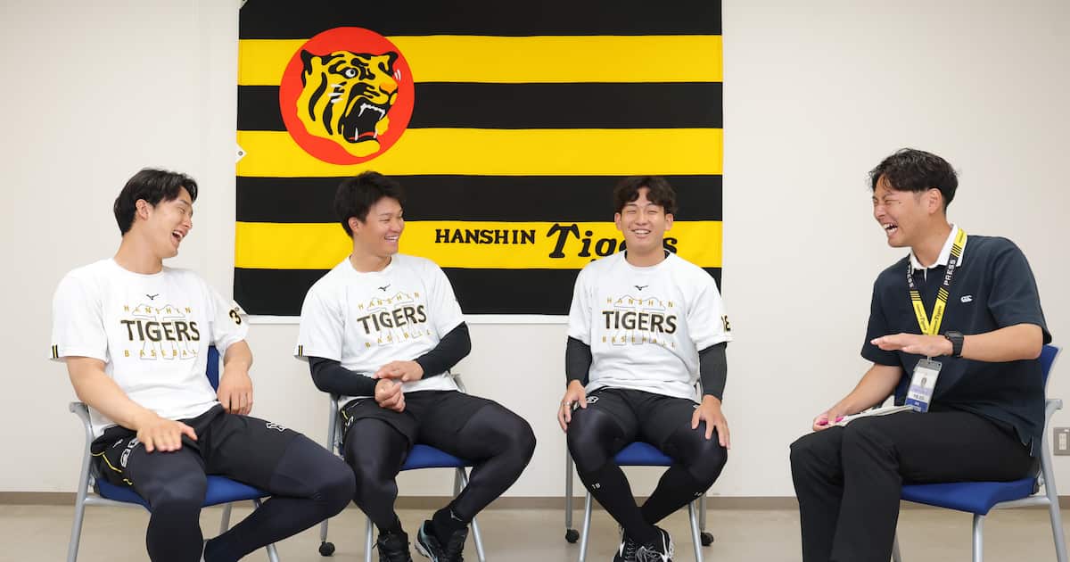 【同学年座談会②完】阪神・森下翔太「自分たちの代が引っ張らないと」 小幡竜平「すごい先輩ばかり…同じようにできたら」 伊原陵人「次の年にどんどん生かして」