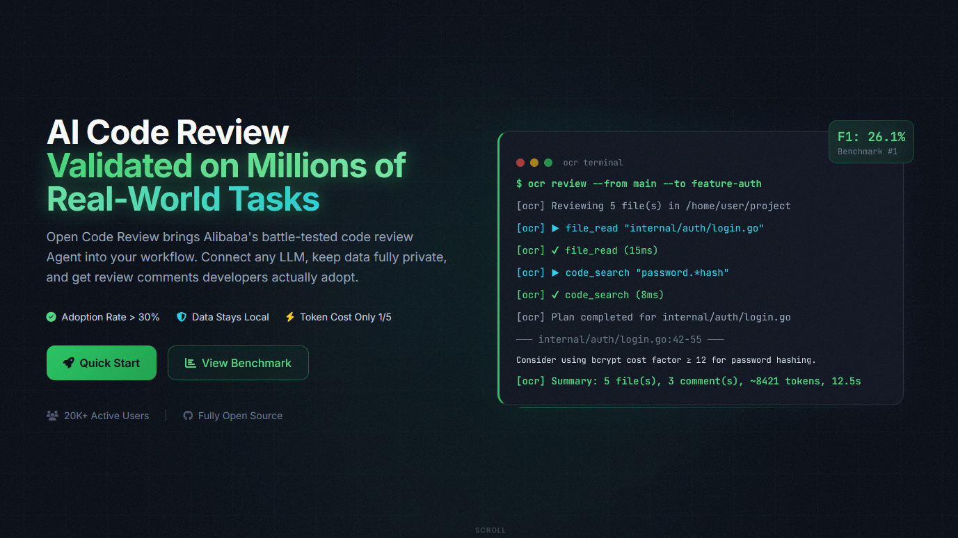 AIコードレビューツール「Open Code Review」、既存のAIに各種ルールを設定してレビュー能力を底上げ可能＆Alibabaグループで100万件のコード欠陥を検出済み