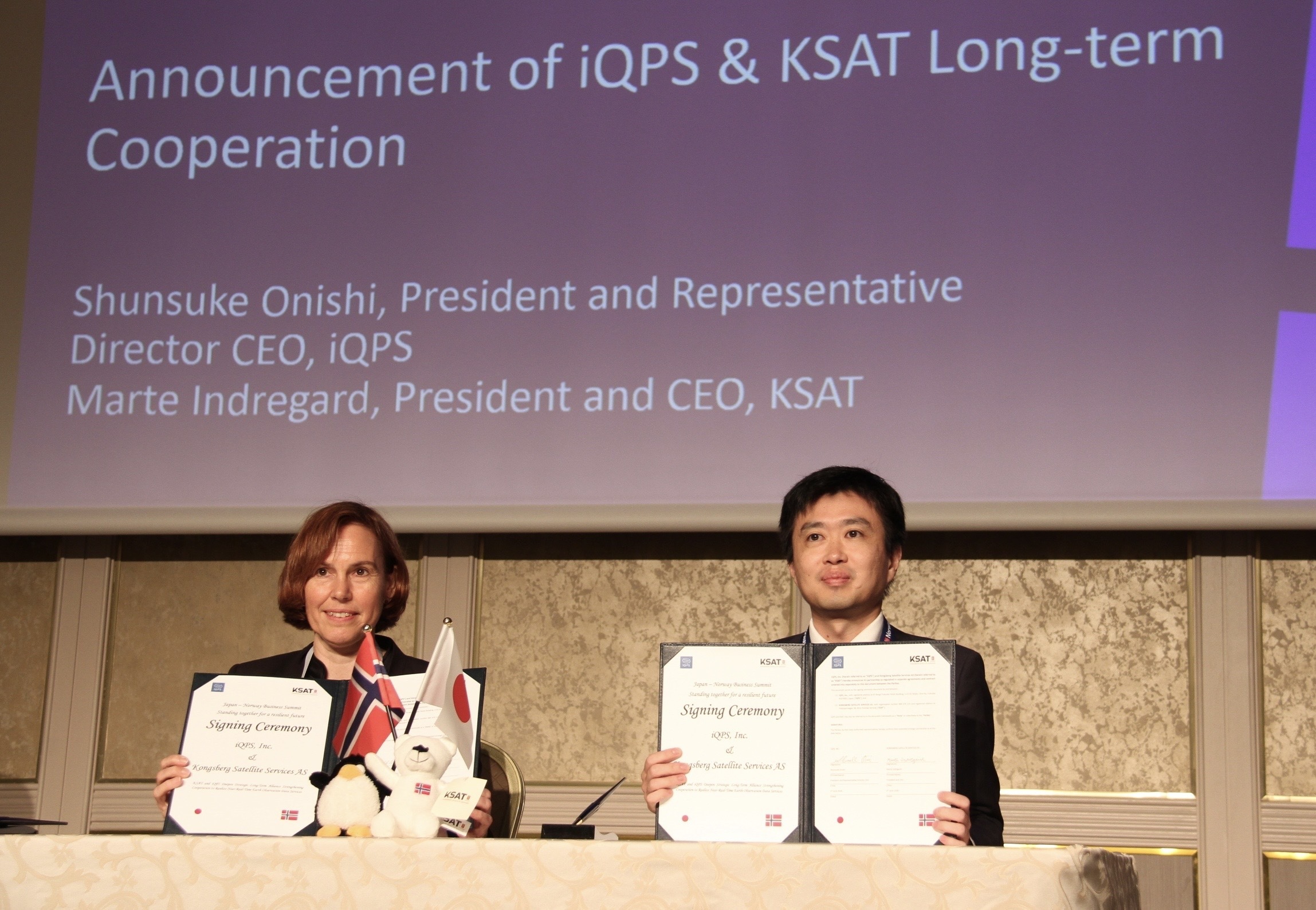 QPS研究所、KSAT（Kongsberg Satellite Services）社と更なる長期的パートナーシップ契約を締結