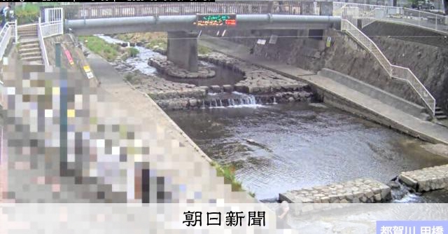 瞬く間に増水、女性取り残される 神戸・都賀川、消防が駆けつけ救助