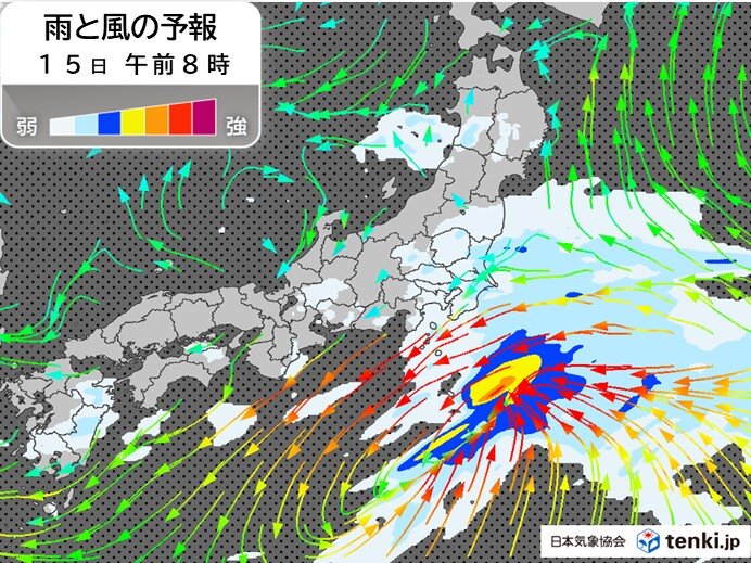 関東は今日15日の朝に本降りの雨 昼頃にかけて強く降る所も 半袖の服だと寒い