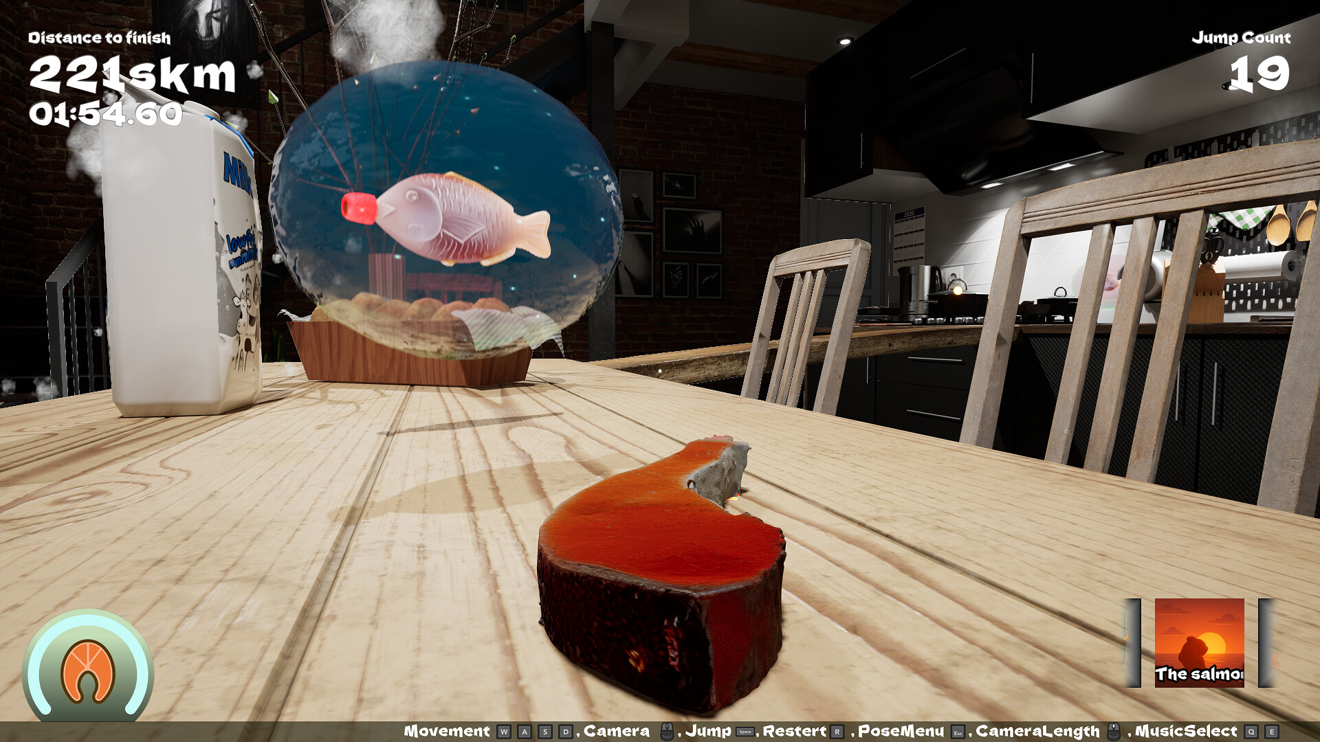 シャケの「切り身」になってゴールを目指すアクションゲーム『Shake』のSteamストアページが公開