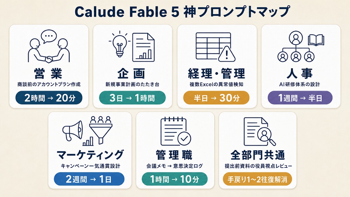【保存版】帰ってきたClaude Fable 5を使い倒せ、「重い仕事」が続々時短…神ワザ10選