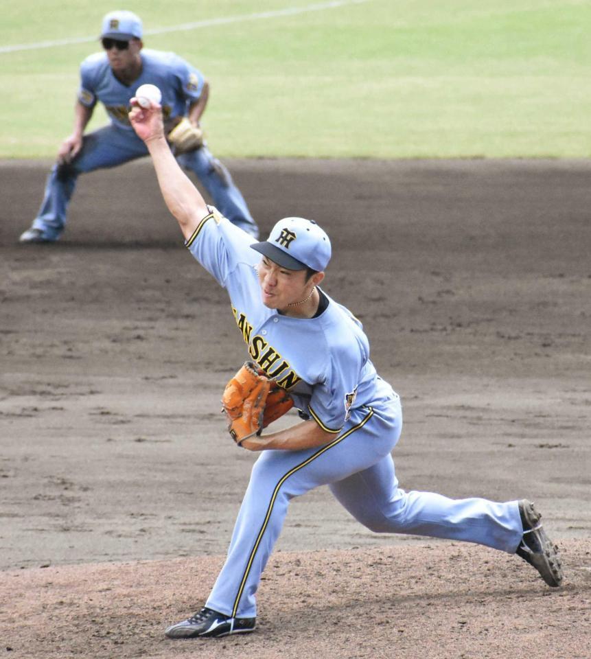 阪神・石井 ９月上旬にも１軍 復帰２戦目１０球で三者凡退、最速１４９キロ 次カードで連投テストも