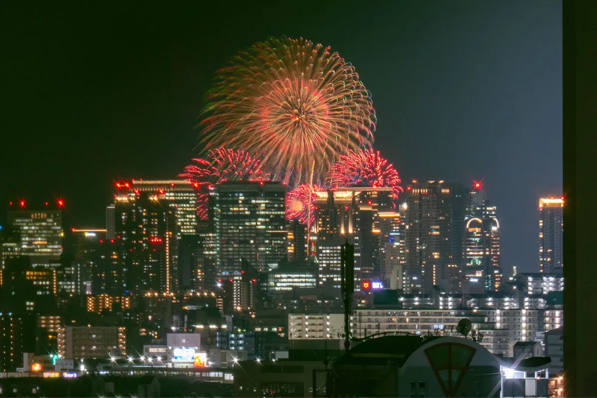 3連休は枚方から5回花火みえる