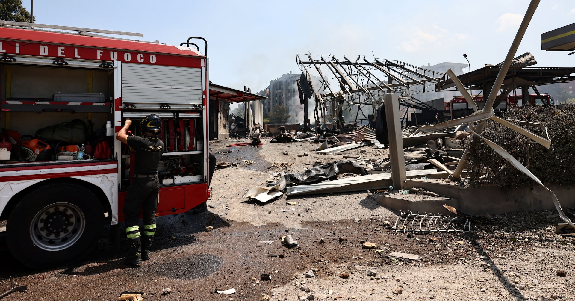 ローマ東部でガソリンスタンド爆発、警察官・消防士ら45人負傷