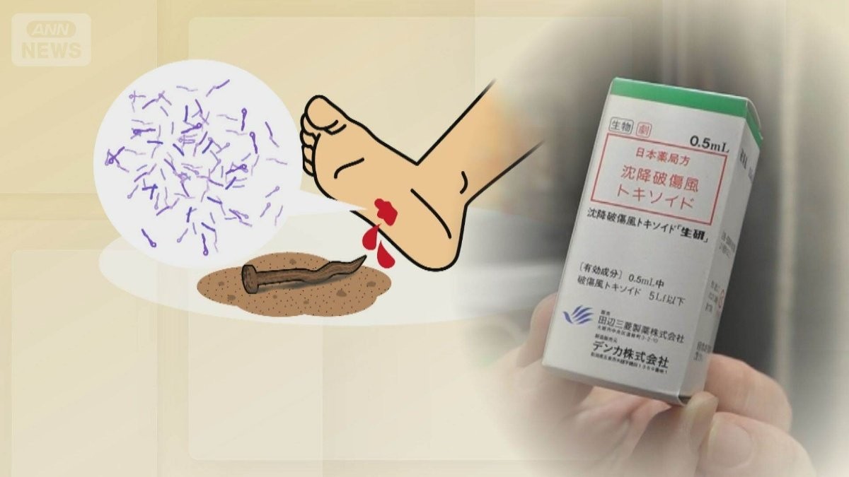 破傷風ワクチン“出荷停止” 医師が警告「けがしないで」 病院混乱「在庫わずか」