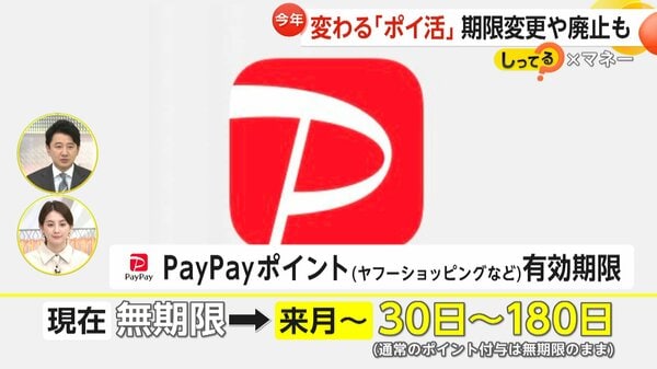 2025年「ポイ活」大変革へ…dポイントは有効期限48から12カ月、ペイペイは一部で無期限廃止に…各社有効期限短縮の波 ふるさと納税サイトも仲介サイトP廃止へ【しってる？】