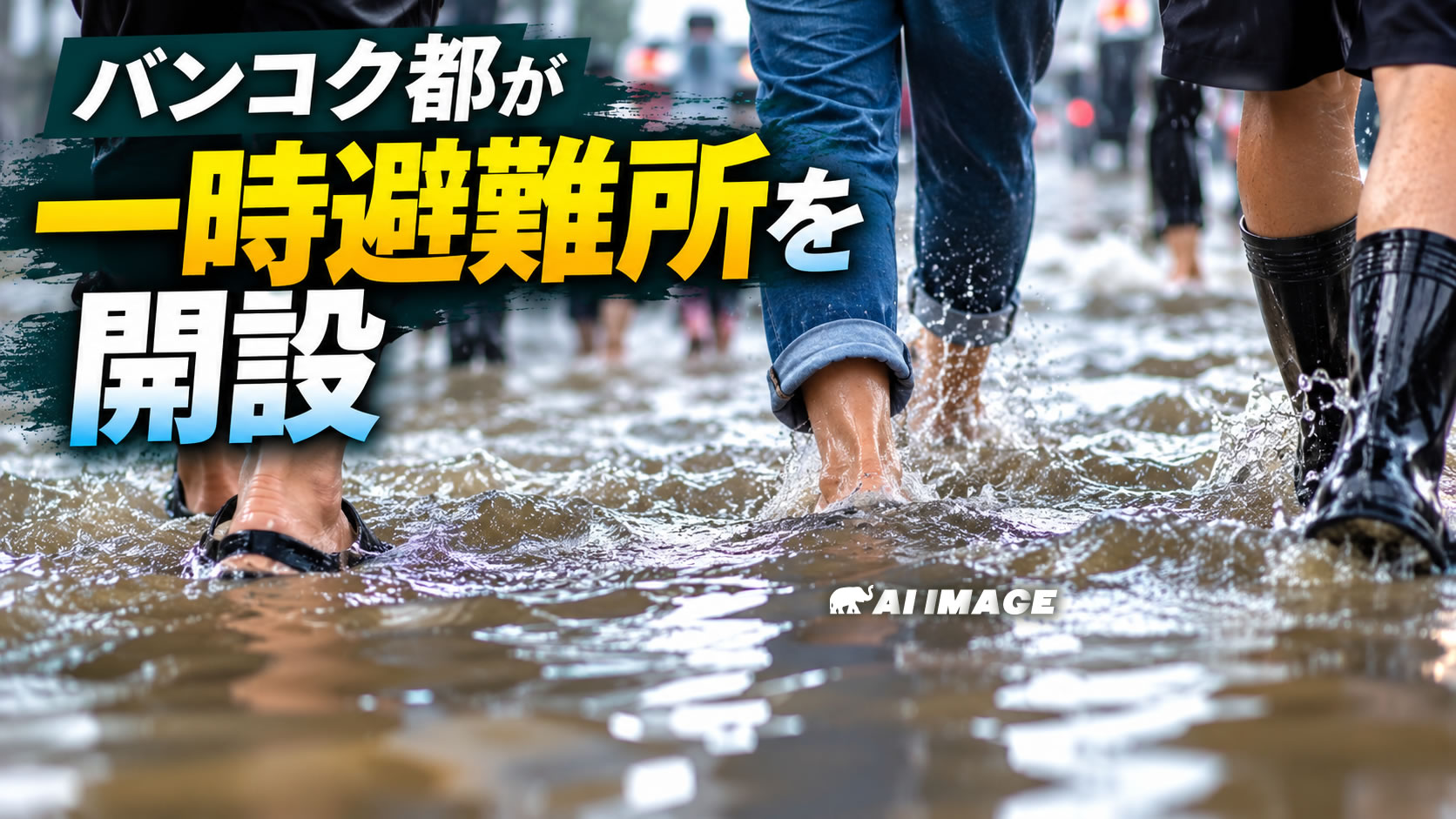 バンコク都が洪水被災者向け一時避難所を開設、ラクシーなど7区