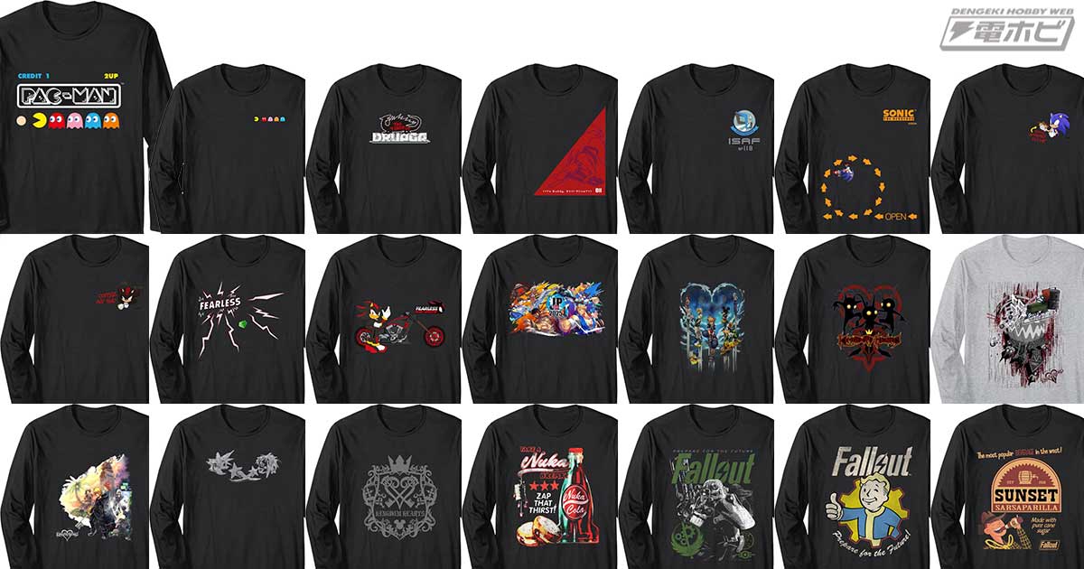バンダイナムコ、セガなどAmazon「プライム感謝祭先行セール」でお買い得なゲーム系公式アパレルの長袖Tシャツをチェック！