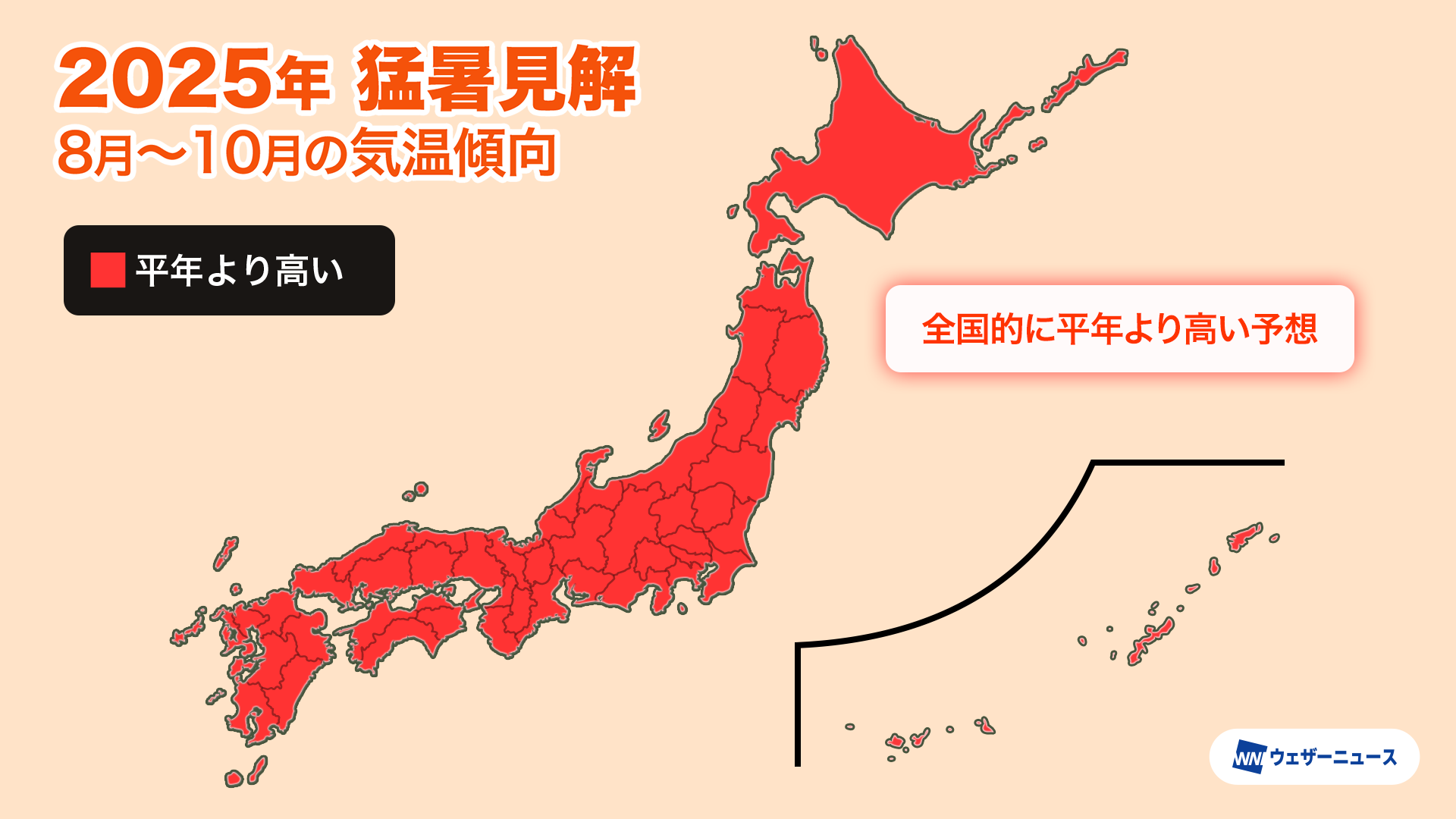 異例の暑さが続く夏、8月下旬〜9月初めは再び“ダブル高気圧“で猛暑に