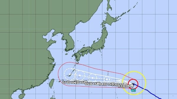 【台風情報】非常に強い台風13号の今後の進路予想は 3日午後6時には勢力を維持したまま小笠原近海に達する見込み 7日午後3時には東シナ海に達する見込み