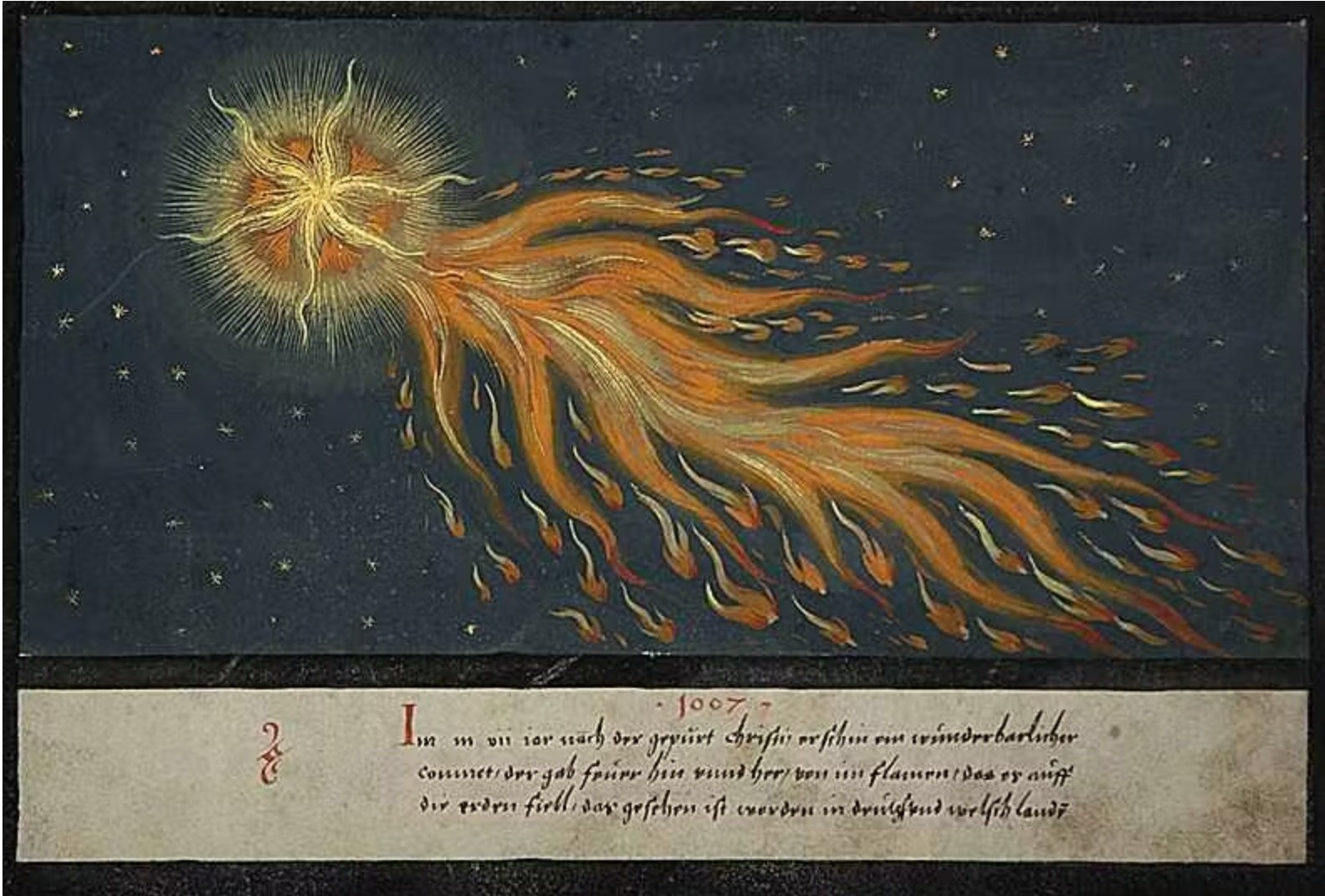 過去1000年にわたる天体現象の描画を集めたコレクションが興味深い