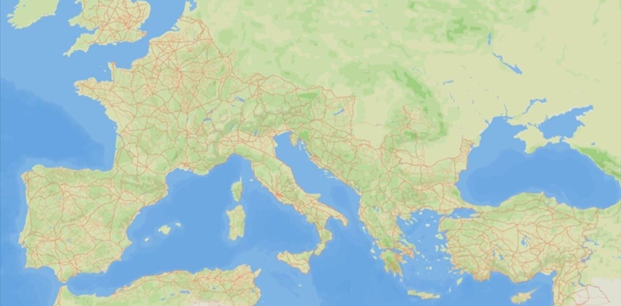 ローマ帝国が築いた道をマップ化したら、実際は11万kmも長かった