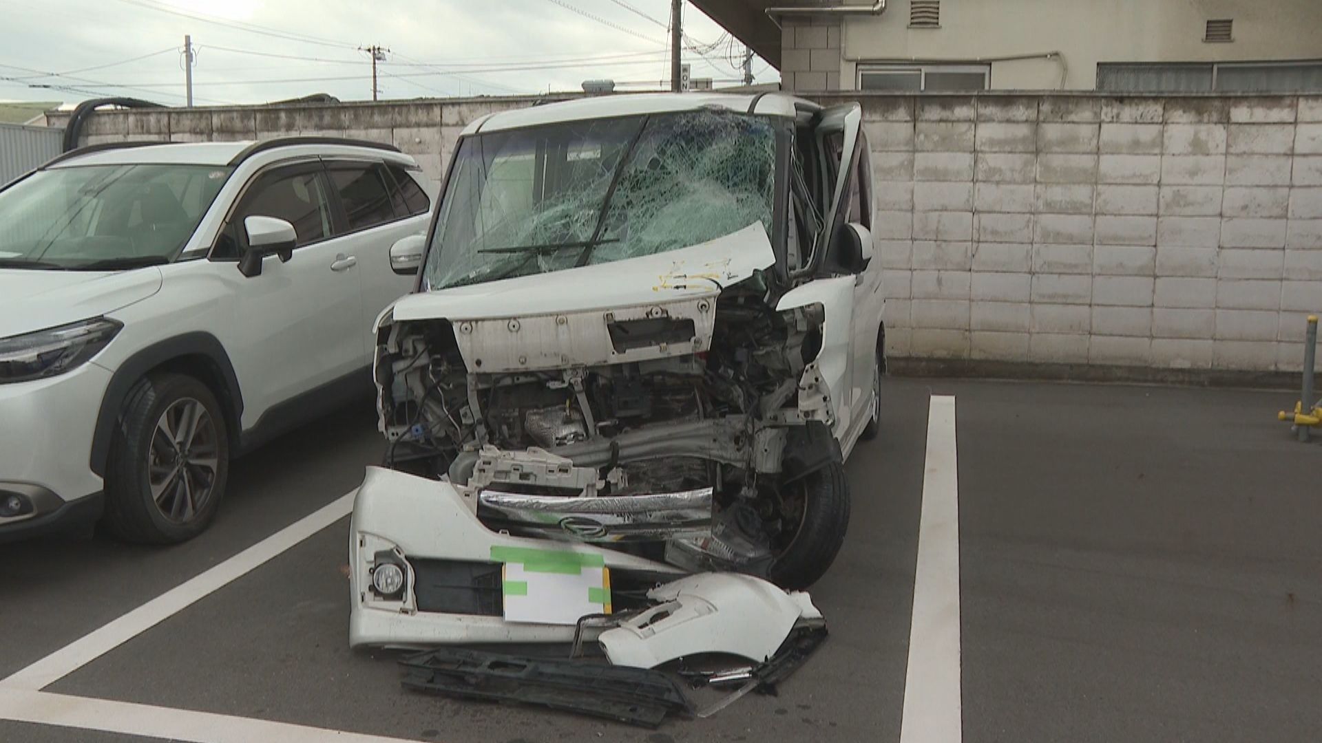 岡山・倉敷市の市道で車が電柱に衝突 6歳女児が意識不明の重体