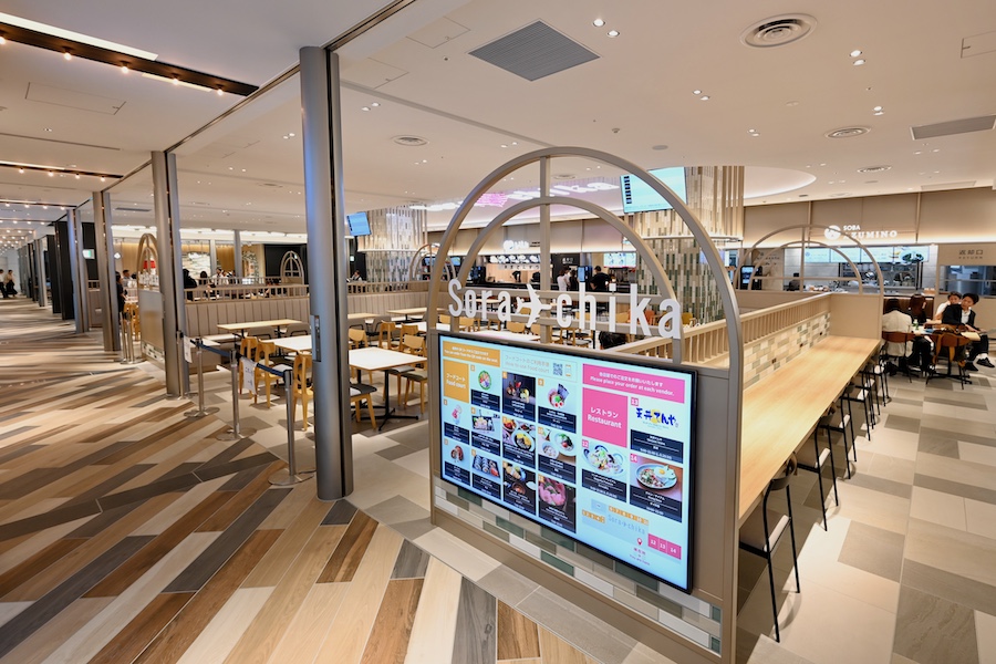羽田1タミ、地下フードコート32年ぶり全面刷新 12店舗出店、面積約2倍に