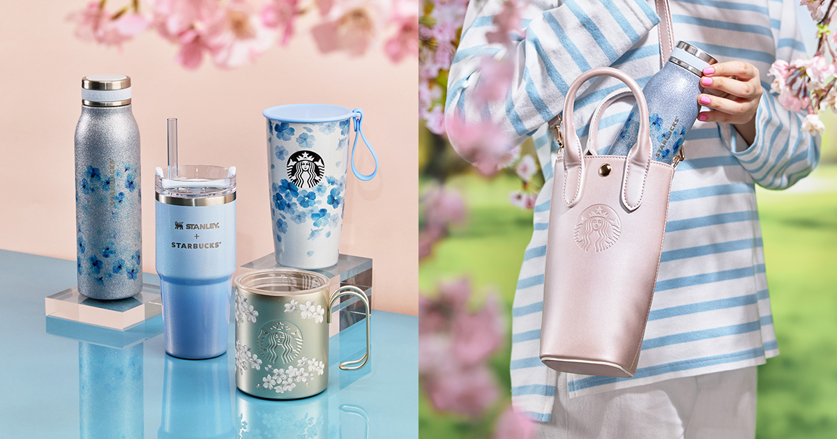「スターバックス」桜コレクション第2弾発売 ボトルショルダーバッグも登場