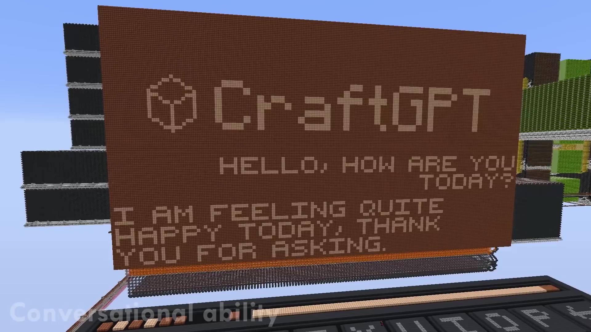 『マイクラ』で「ChatGPT」風AIを実現するプレイヤー現る