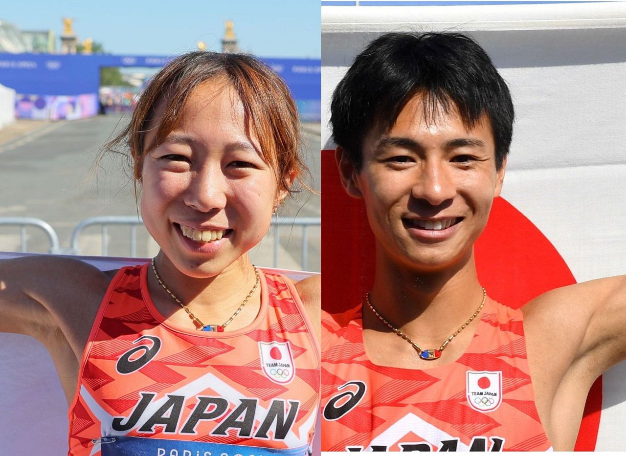 パリ五輪マラソン、男女6位同士が結婚 鈴木優花と赤崎暁「お互い手を取り合いながら笑顔の絶えない家庭を」ともにSNSで報告 フォロワー「ビックカップルの誕生だ」「去年のオリンピックで思ってました！」