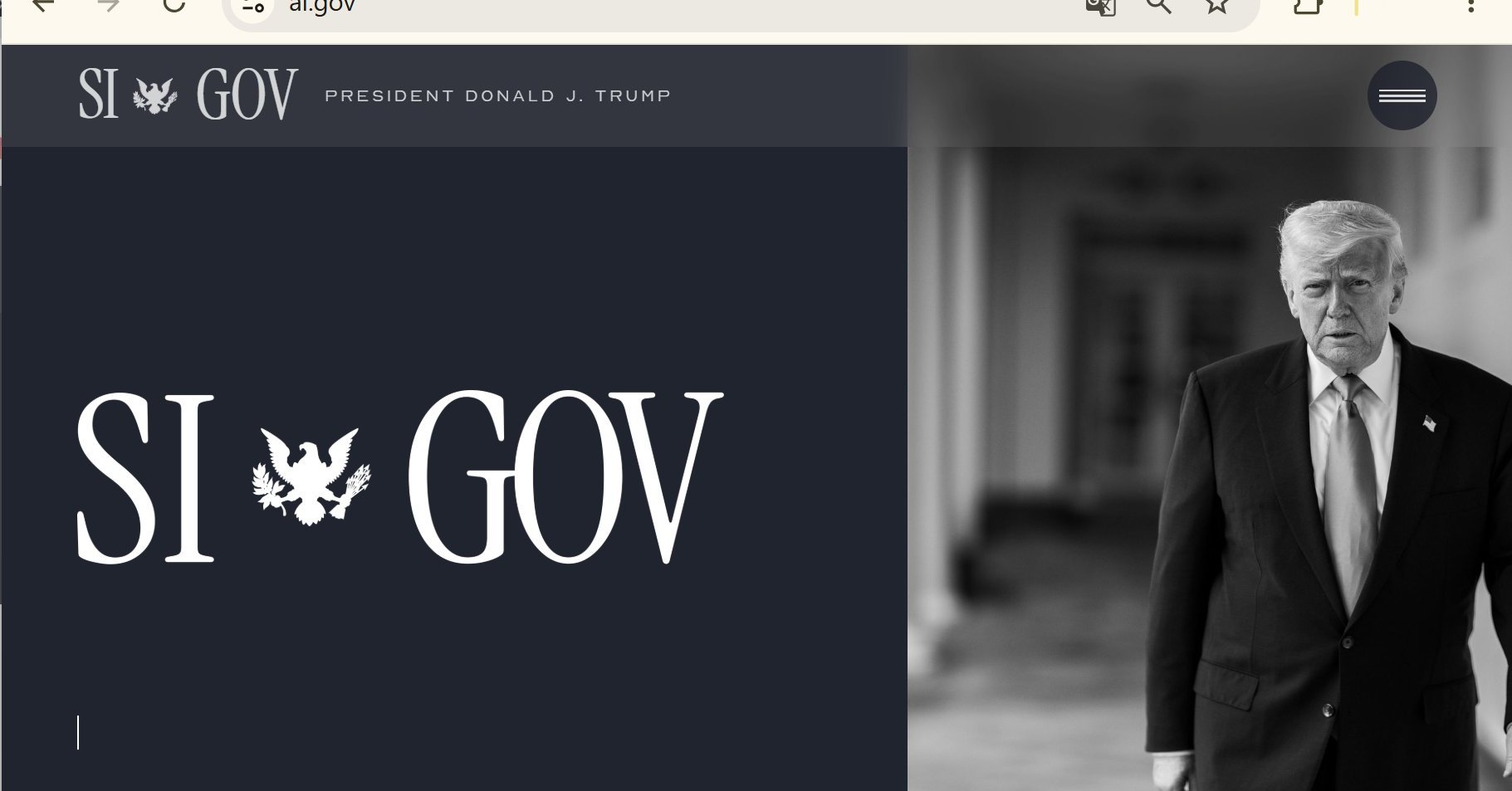 トランプ米大統領、「AI」という言葉を使う者は「敵」 政府サイト「AI.gov」は「SI GOV」表記に