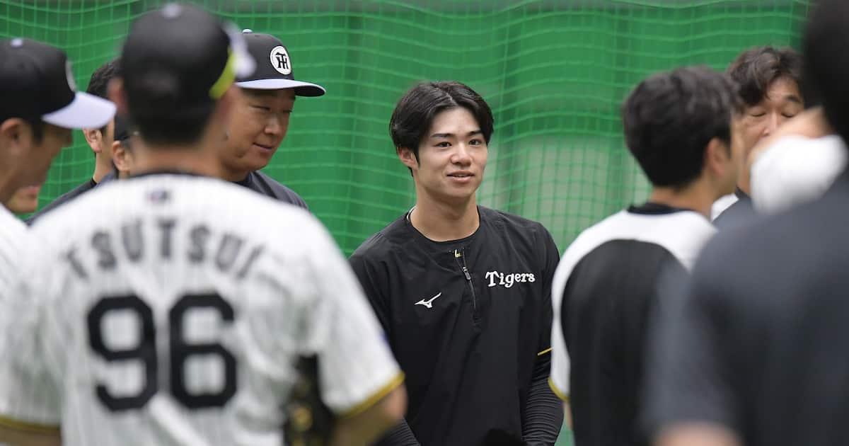 【拓夢トーク】阪神・中野、頭部死球投じた津森から「すぐに連絡が来て…」東北福祉大の先輩との対戦に「力が入りましたということも言っていた」