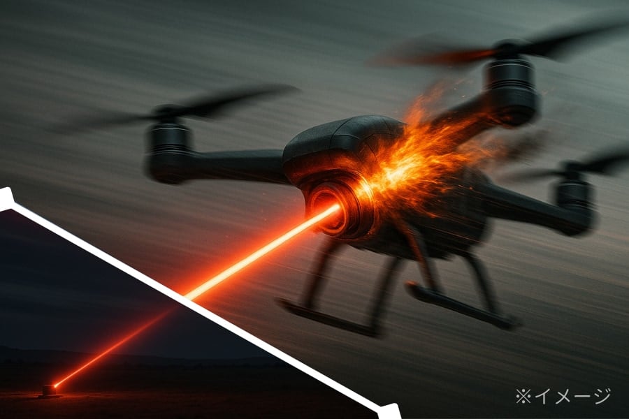 レーザー兵器「ドラゴンファイア」が時速650キロの高速ドローンを撃墜