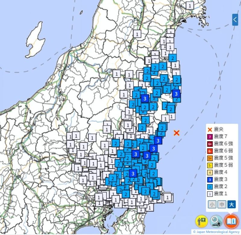 【速報】関東・東北で地震 M4・4 最大震度3 埼玉、東京など広く揺れる 震源は茨城県沖