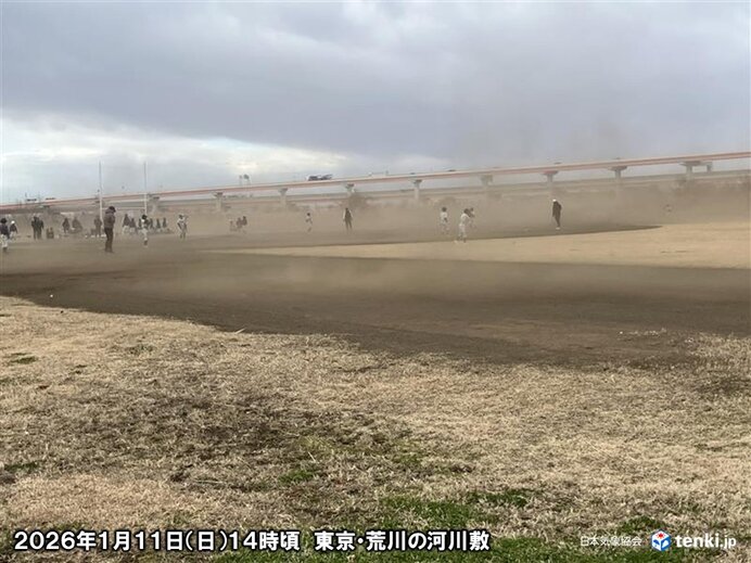 関東で風がビュービュー最大瞬間風速20メートル超え 空気もカラカラ火災に注意