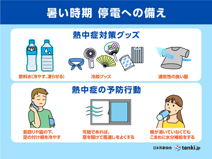 3日午後は近畿～関東中心に激しい雷雨で停電リスク大 猛暑時の停電への備えは