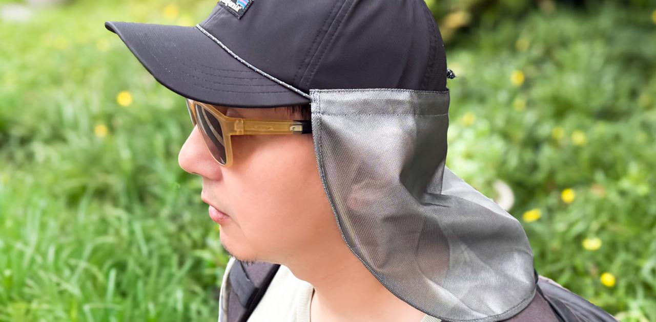 モンベルから新たに登場したステンレス素材のネックシェードでお気に入りの帽子を快適化