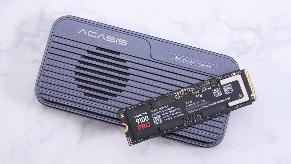 8TBのPCIe 5.0 SSDで転送速度6GB/sの外付けSSDを構築、Thunderbolt 5接続で最速を狙ってみた