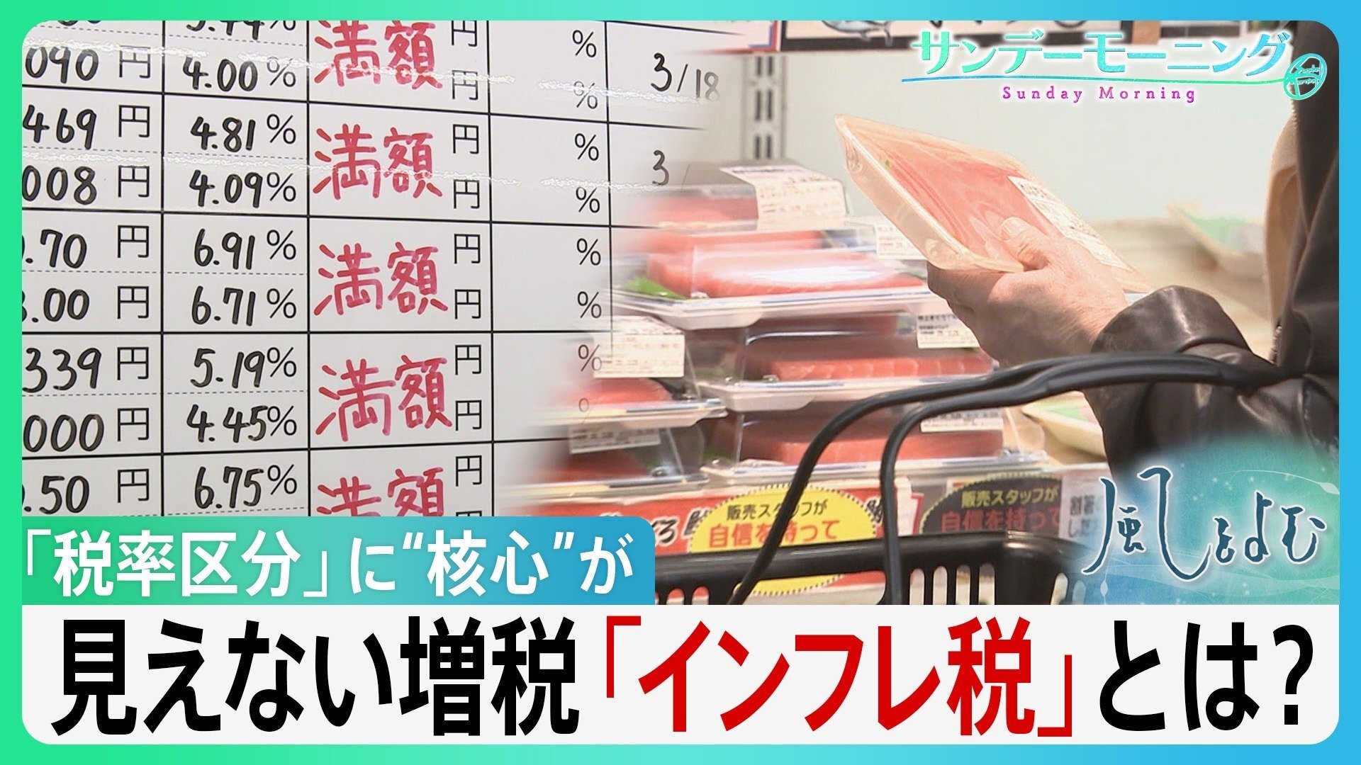 物価高が引き起こす見えない増税「インフレ税」とは?歴史的賃上げラッシュ・「税率区分」に“核心”が 【サンデーモーニング】