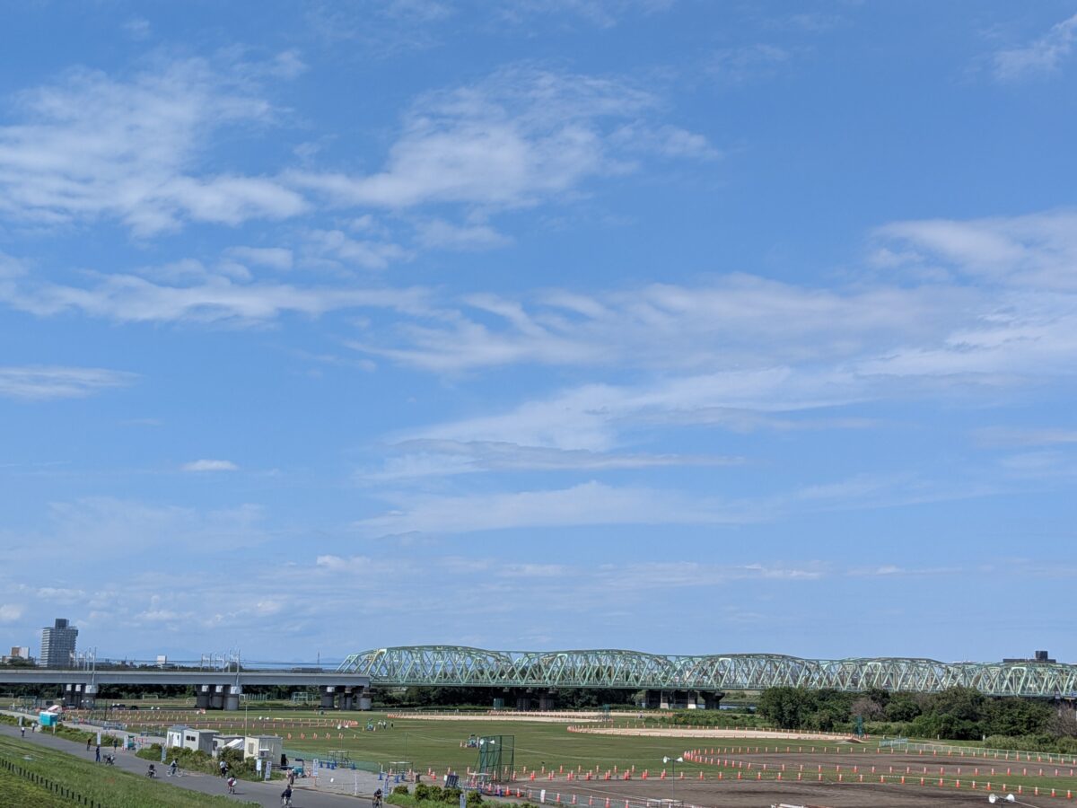 めちゃくちゃ花火日和！11時30分くらいの「北区花火会」の会場の様子。