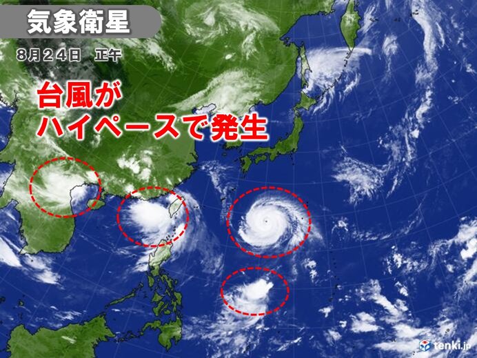 8月までの台風発生数 平成以降で最多ペース エルニーニョ現象で秋以降は発達傾向か