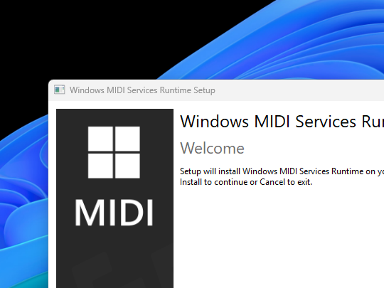 「MIDI」デバイスに必要なもの一式をつめた「Windows MIDI Services」、単体リリース
