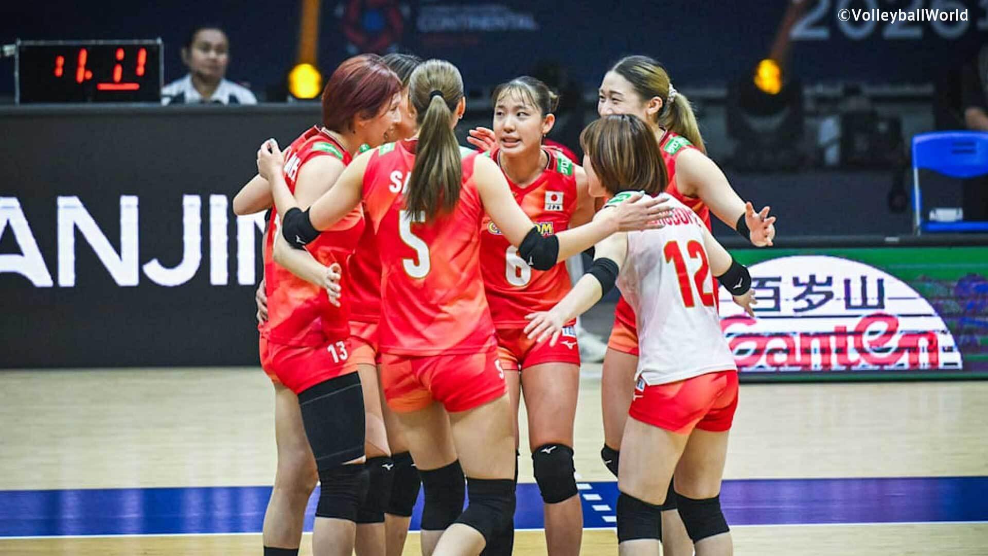 バレー女子日本代表が銅メダル！イランにストレート勝利で27年W杯出場権獲得 和田由紀子がチーム最多19得点【アジア選手権】