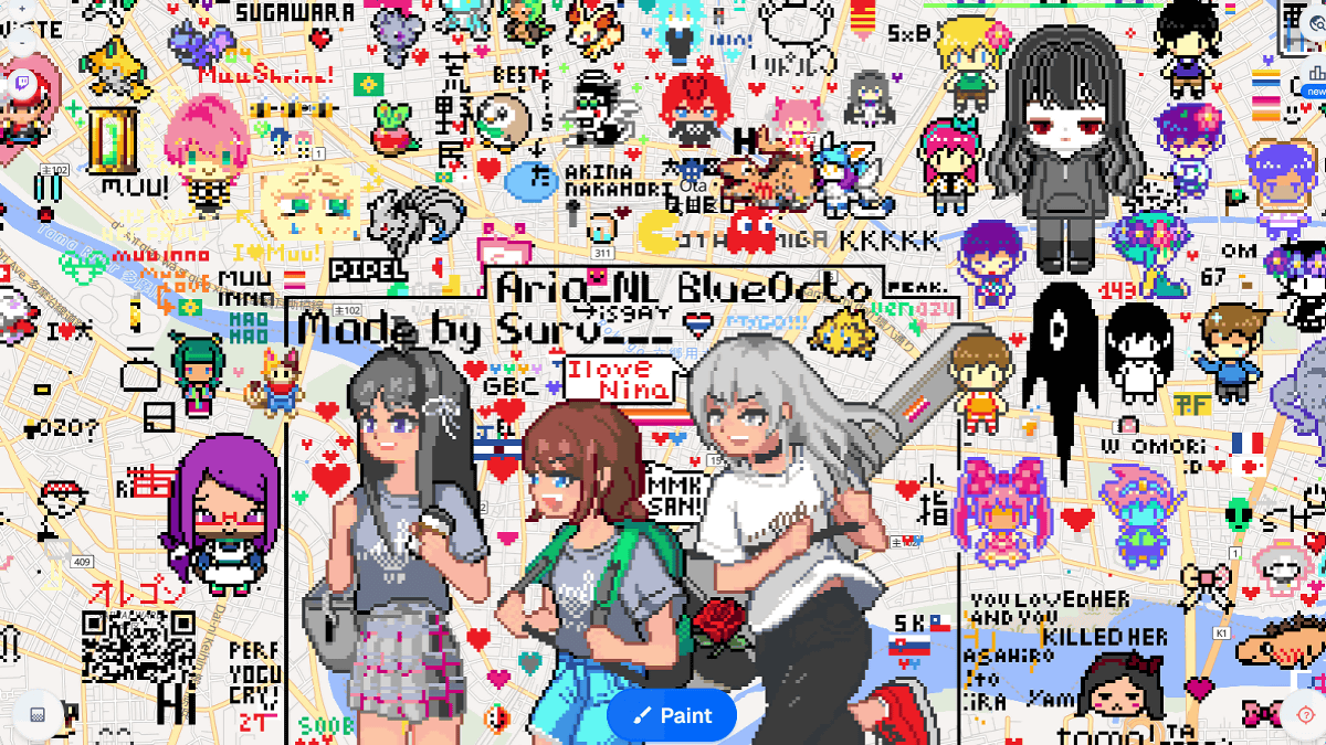 地図上にみんなでお絵描きできる「Wplace」が原因でOpenFreeMapに1秒当たり10万件のリクエストが殺到したが耐えきることに成功