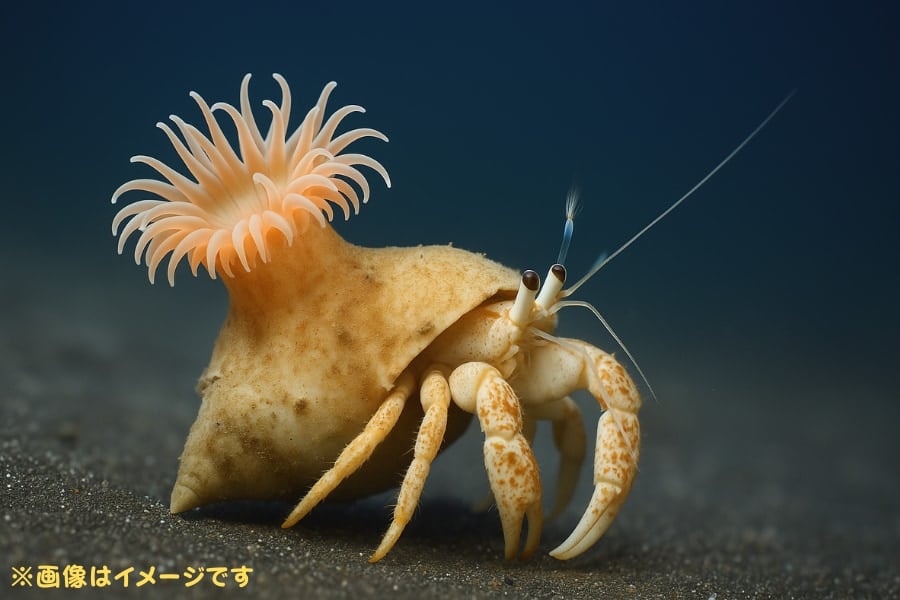 ヤドカリの宿になる「新種のイソギンチャク」を日本で発見