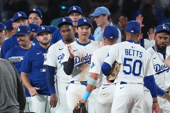 大谷翔平出場の試合でX困惑「デカいな…」 中継に映った"日本産"にどよめき