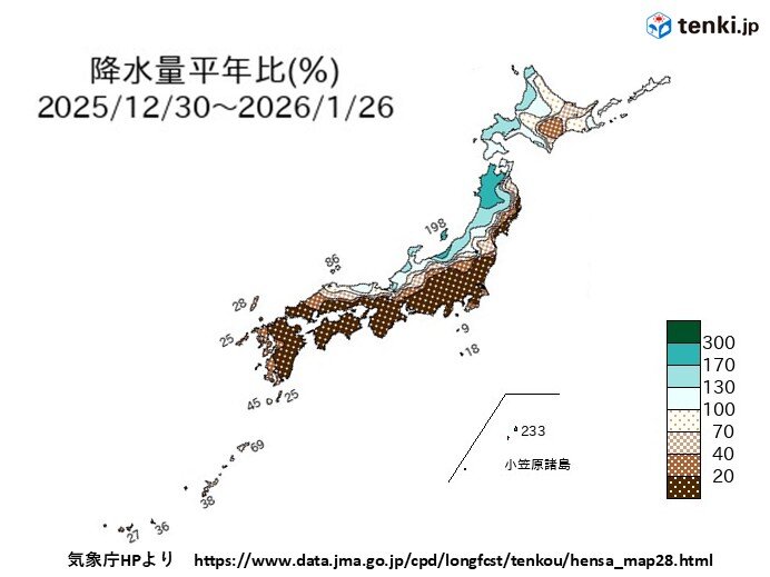 大雪の裏で太平洋側は西日本を中心に渇水傾向 この先も雨は少なく節水を