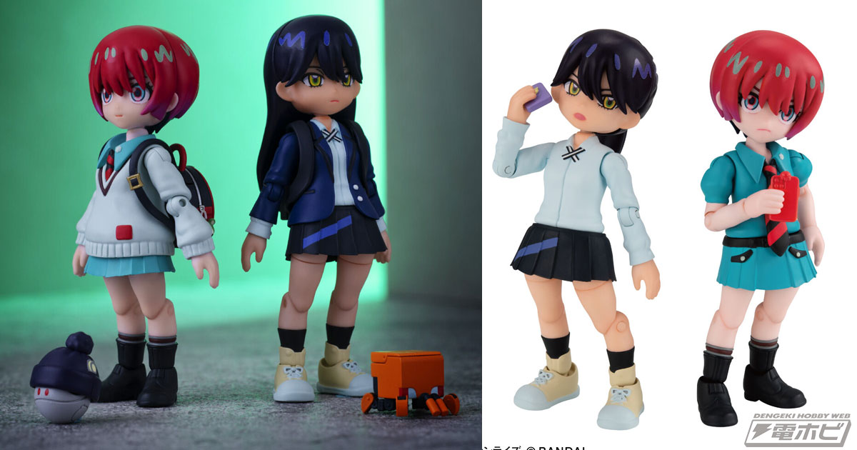 フェイスパーツやオプションで可愛くディスプレイ可能！『ガンダム ジークアクス』マチュ＆ニャアンが「リンクトラベラーズ」でフィギュア化！
