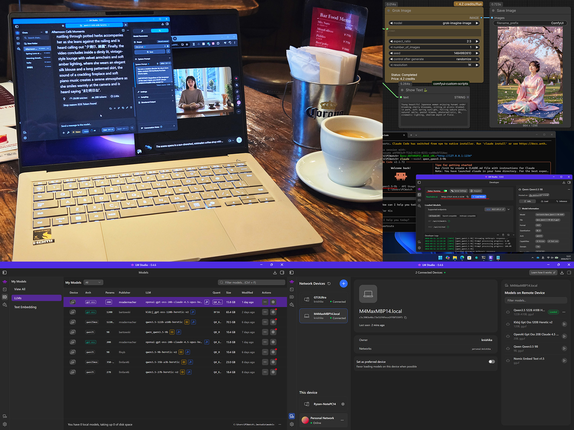 外出先の非力なノートPCで自宅の大型LLMを動かす「LM Link」登場